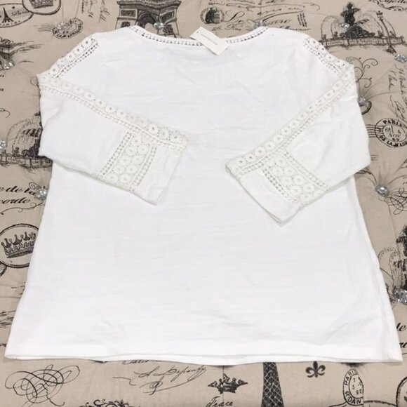 Charter Club Crochet-Inset Top - Picture 9 of 9